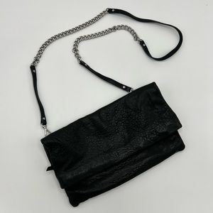 Stella & Dot black leather bag